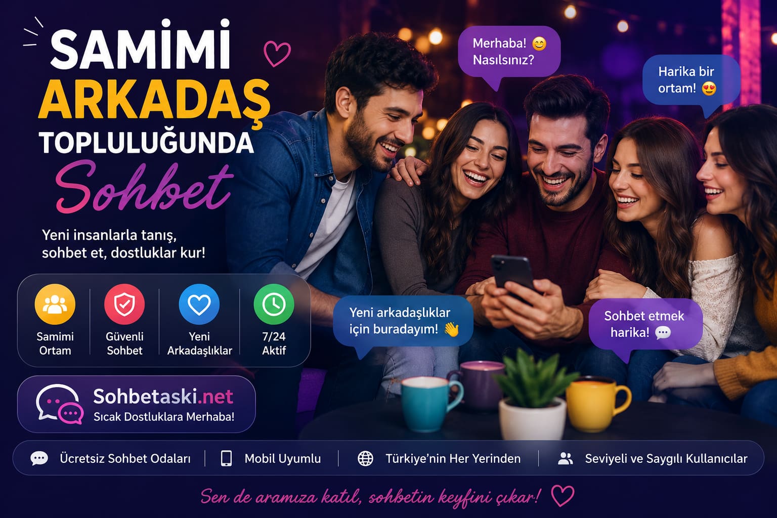 Samimi Arkadaş Topluluğunda Sohbet