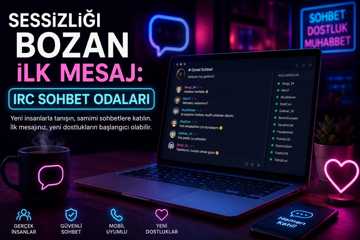 IRC Sohbet Odaları Sesizliği Bozan İlk Mesaj